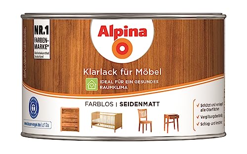 Alpina Klarlack für Möbel 300ml seidenmatt von Alpina