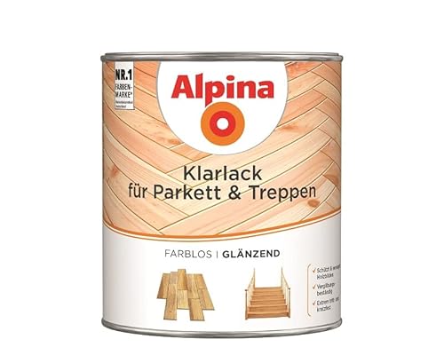 Alpina Klarlack für Parkett & Treppen 2 Liter glänzend von Alpina