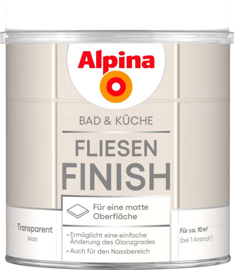 Alpina Küche & Badezimmer Fliesen-Finish 2K 750 ml von Alpina