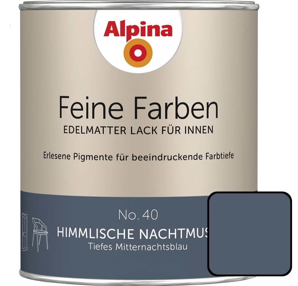 Alpina Wandfarbe Alpina Feine Farben Lack No. 40 Himmlische von Alpina