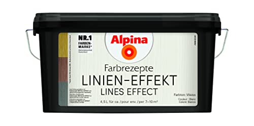 Alpina Linienspiel Strukturwandfarbe matt 4,5 L., für edle Strukturlinien von Alpina