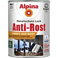 Metallschutz-Lack Anti-Rost 2,5 l dunkelgrün glänzend Metallack Schutzlack - Alpina Metallschutz-Lack Anti-Rost 2,5 l dunkelgrün glänzend Metallack Schutzlack - Alpina von Alpina