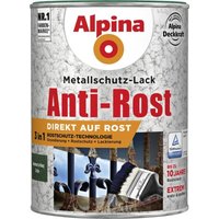 Metallschutz-Lack Hammerschlag 2,5 l grün Metallack Schutzlack - Alpina von Alpina