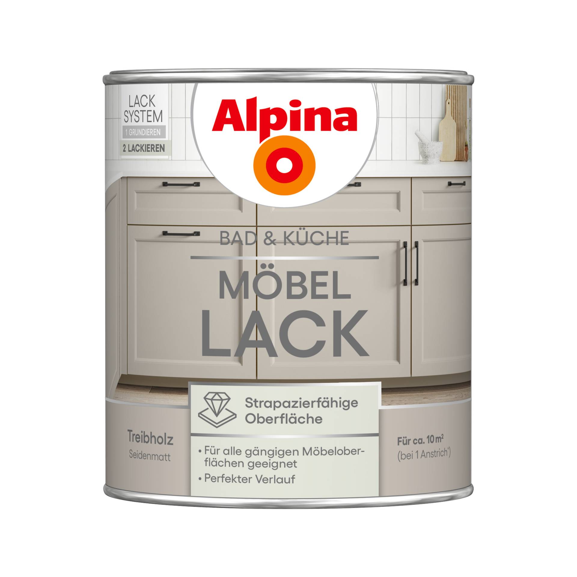 Alpina Möbellack Treibholz seidenmatt 750 ml Alpina Möbellack Treibholz seidenmatt 750 ml von Alpina