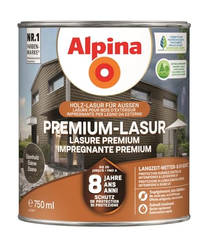 Alpina Premium-Lasur Ebenholz 2,5 Liter seidenmatt Alpina Premium-Lasur Ebenholz 2,5 Liter seidenmatt von Alpina