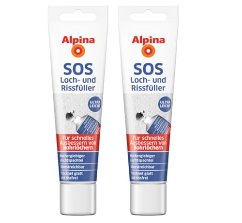 Alpina SOS Loch- und Rissfüller 100ml weiß 2er Pack von Alpina