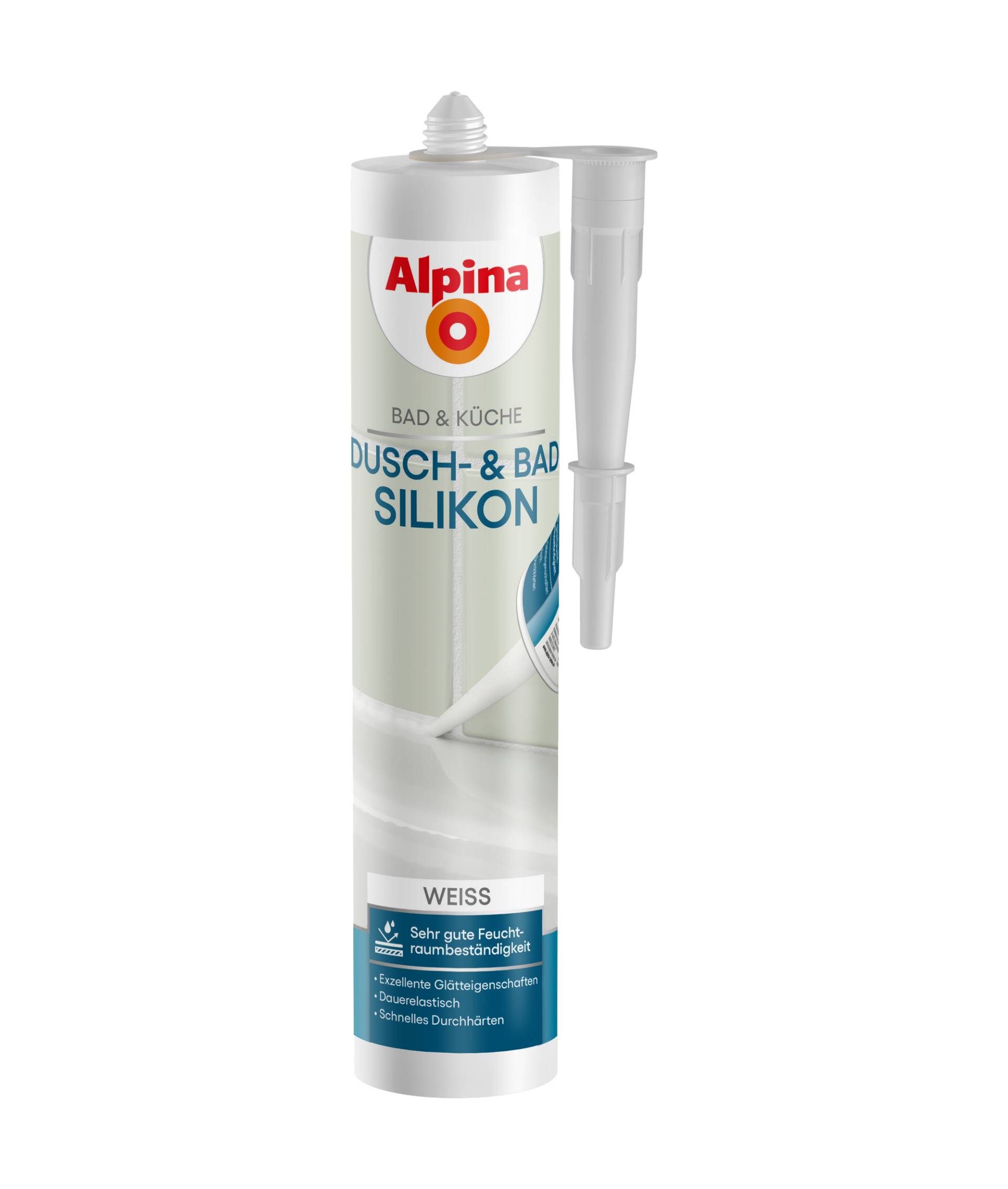 Alpina Sanitärsilikon 'Dusch- & Bad Silikon' weiß 300 ml von Alpina