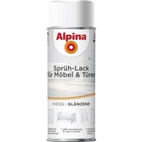 Sprühlack für Möbel & Türen 400 ml weiß glänzend Sprühlacke - Alpina von Alpina