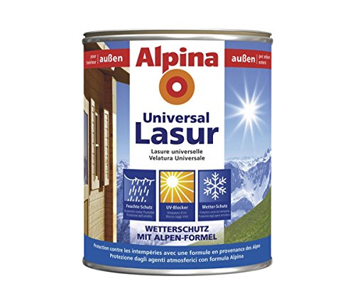 Alpina Universal Holzlasur, Kiefer, 750 ml, außen von Alpina