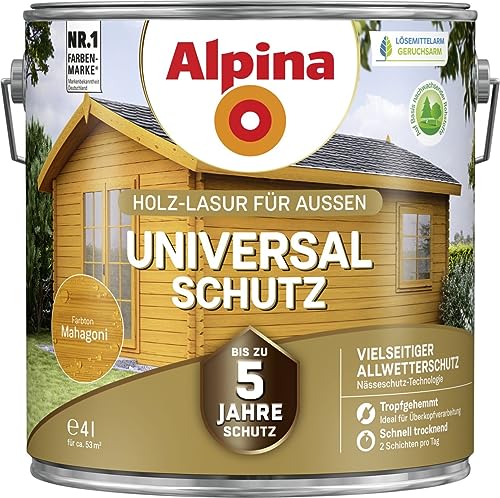 Alpina Universal-Schutz mahagoni 4 Liter von Alpina