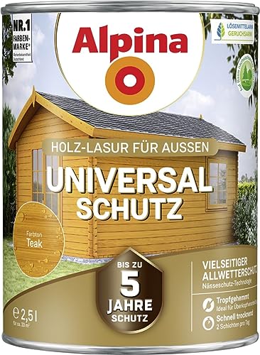 Alpina Universal-Schutz 2,5 Liter Teak von Alpina