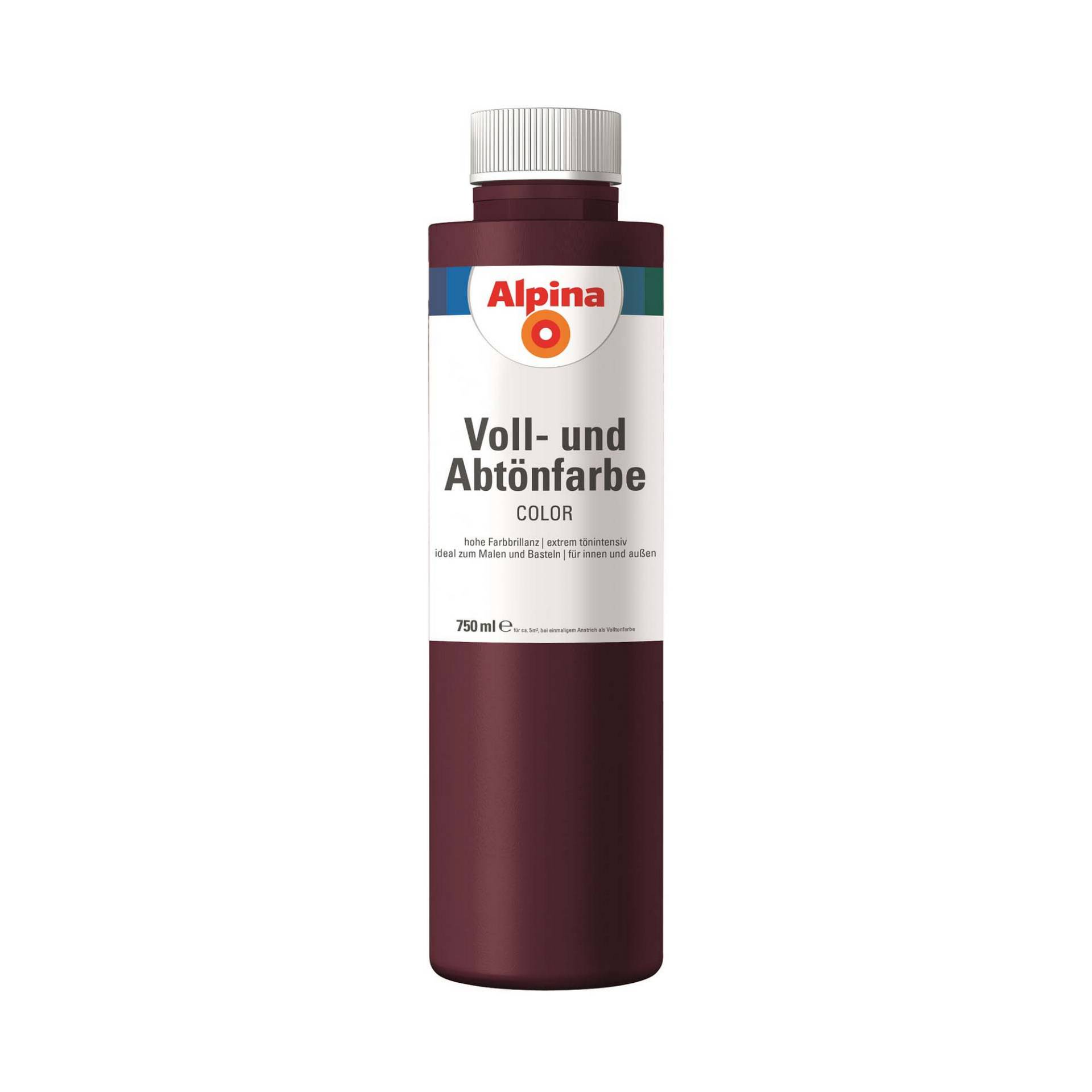Alpina Voll- und Abtönfarbe 'Berry Red' beerenfarben 750 ml von Alpina