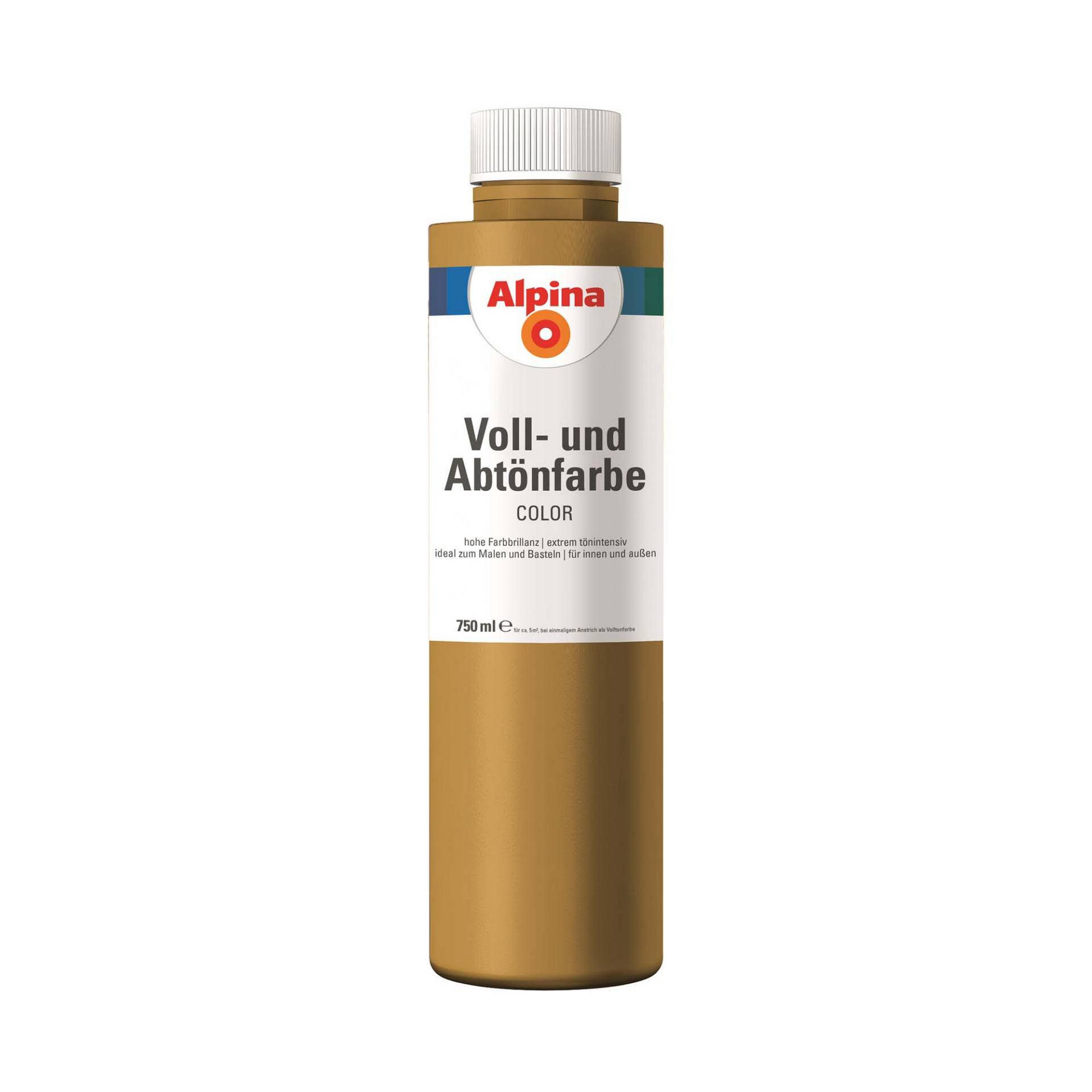 Alpina Voll- und Abtönfarbe 'Sahara Brown' hellbraun 750 ml von Alpina