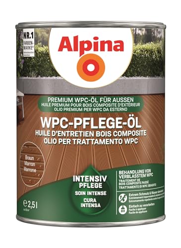 Alpina WPC-Pflege-Öl Braun 2,5 Liter von Alpina