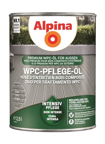 Alpina WPC-Pflege-Öl Grau 2,5 Liter von Alpina