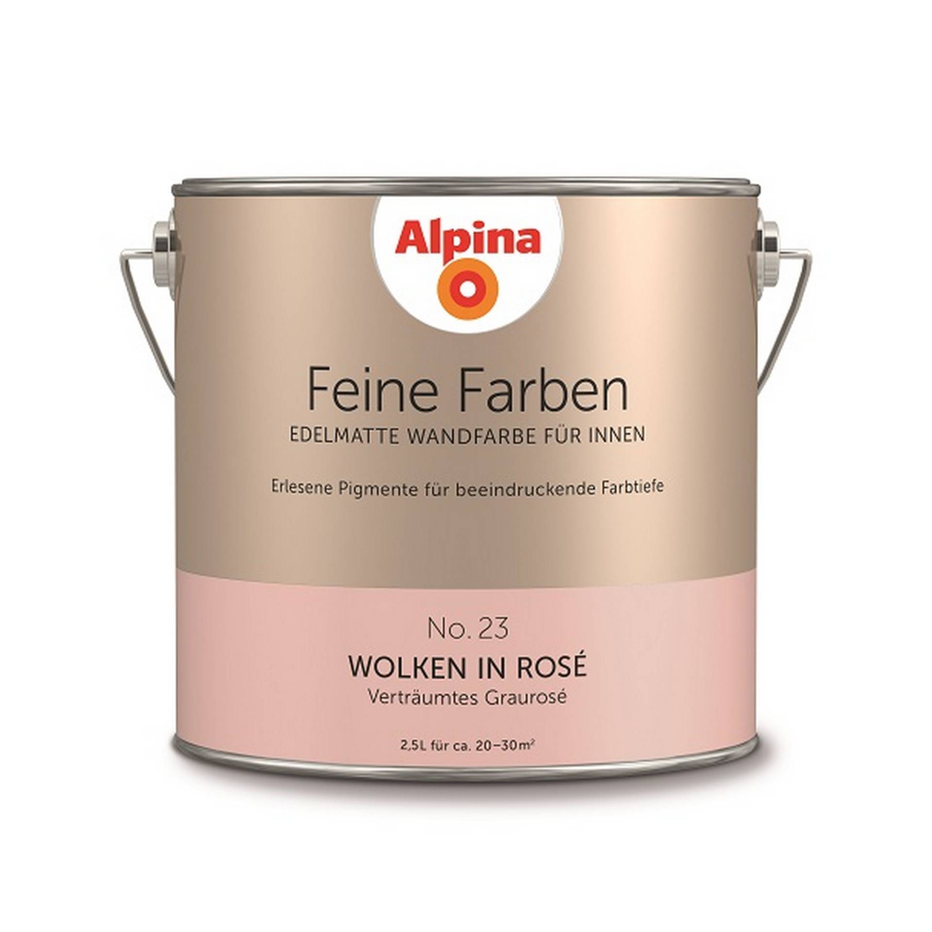 Alpina Feine Farben 'Wolken in Rosé' hellrosa matt 2,5 l von Alpina