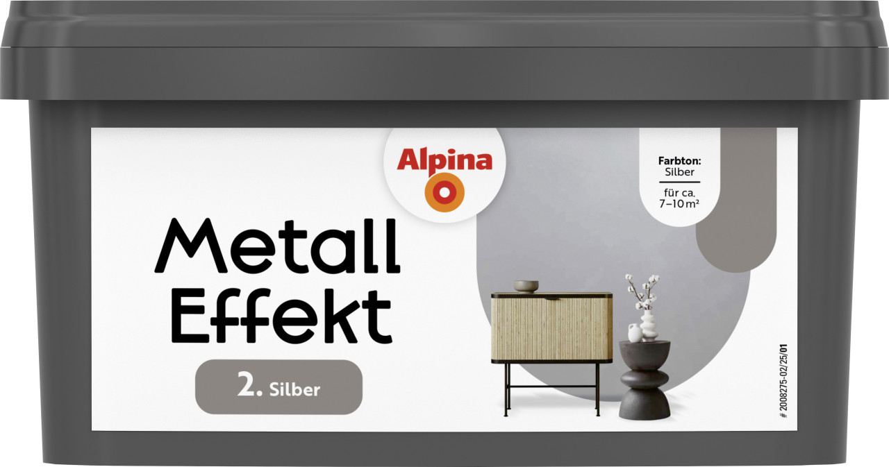 Alpina Wandfarbe Metall Effekt silber 1 L Alpina Wandfarbe Metall Effekt silber 1 L von Alpina