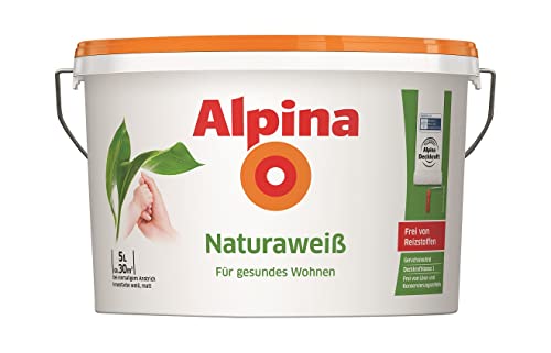 Alpina Wandfarbe Naturaweiß 5 Liter matt von Alpina