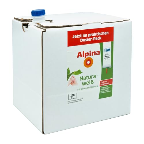 Alpina Wandfarbe Naturaweiß matt im praktischen Dosier-Pack – ergiebig, gut deckend & reinigungsfähig – 10 Liter Alpina Wandfarbe Naturaweiß matt im praktischen Dosier-Pack – ergiebig, gut deckend & reinigungsfähig – 10 Liter von Alpina