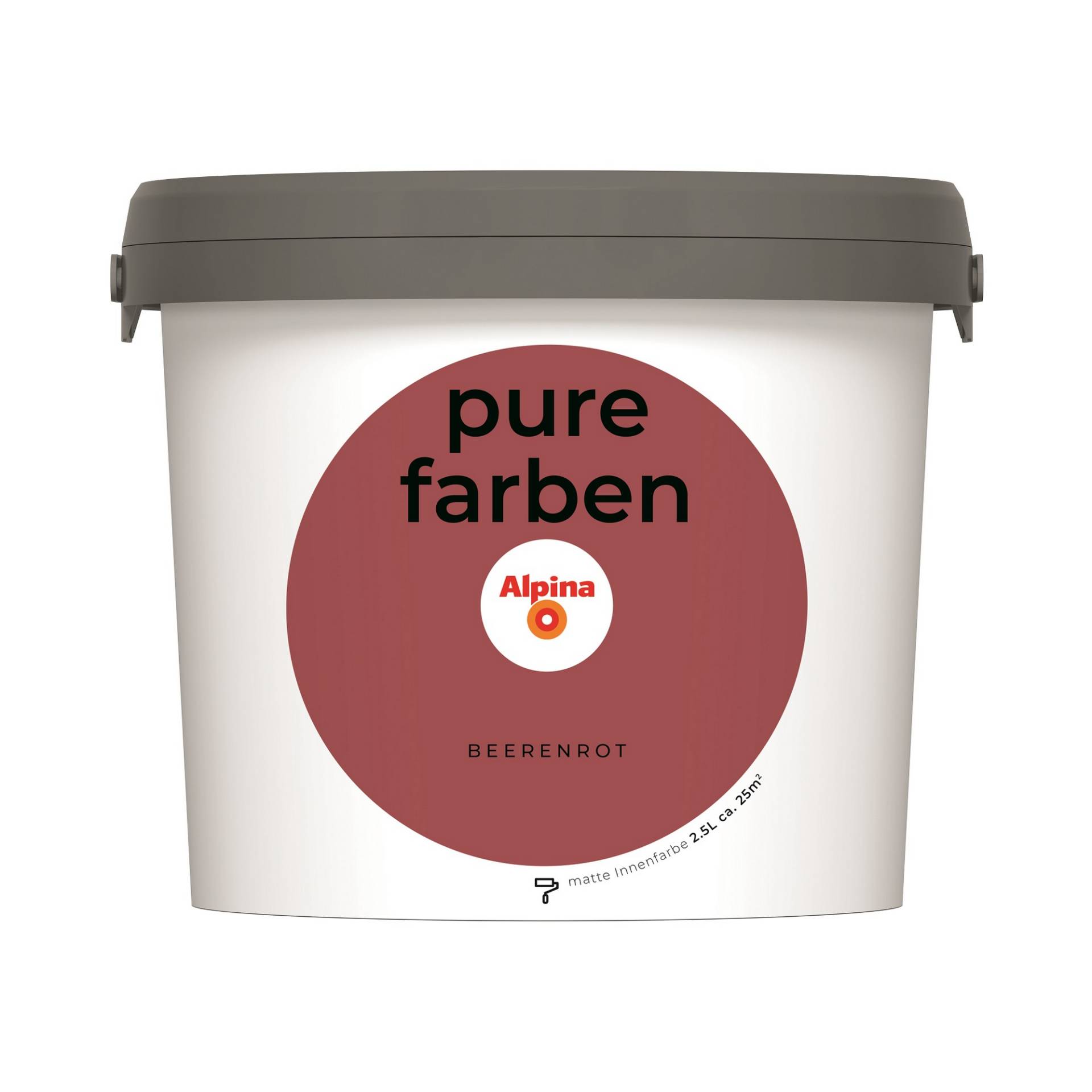 Alpina Wandfarbe 'Pure Farben' beerenrot matt 2,5 l Alpina Wandfarbe 'Pure Farben' beerenrot matt 2,5 l von Alpina