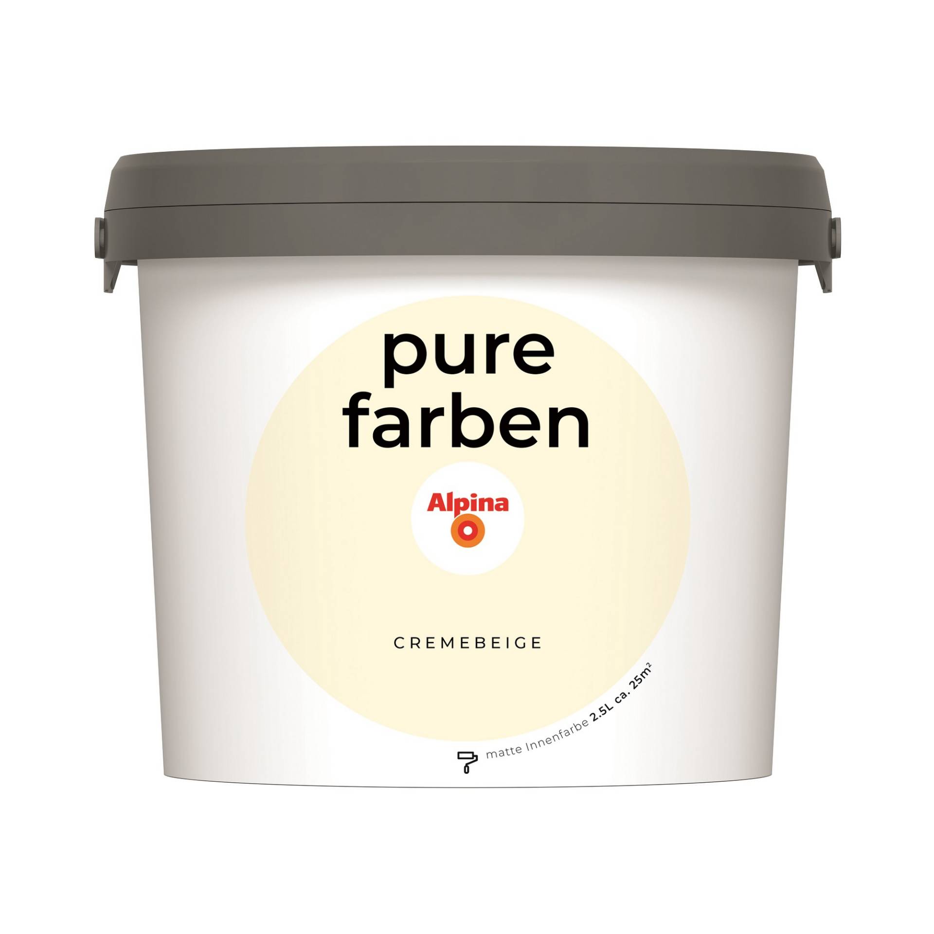 Alpina Wandfarbe 'pure farben' cremebeige matt 2,5 l Alpina Wandfarbe 'pure farben' cremebeige matt 2,5 l von Alpina