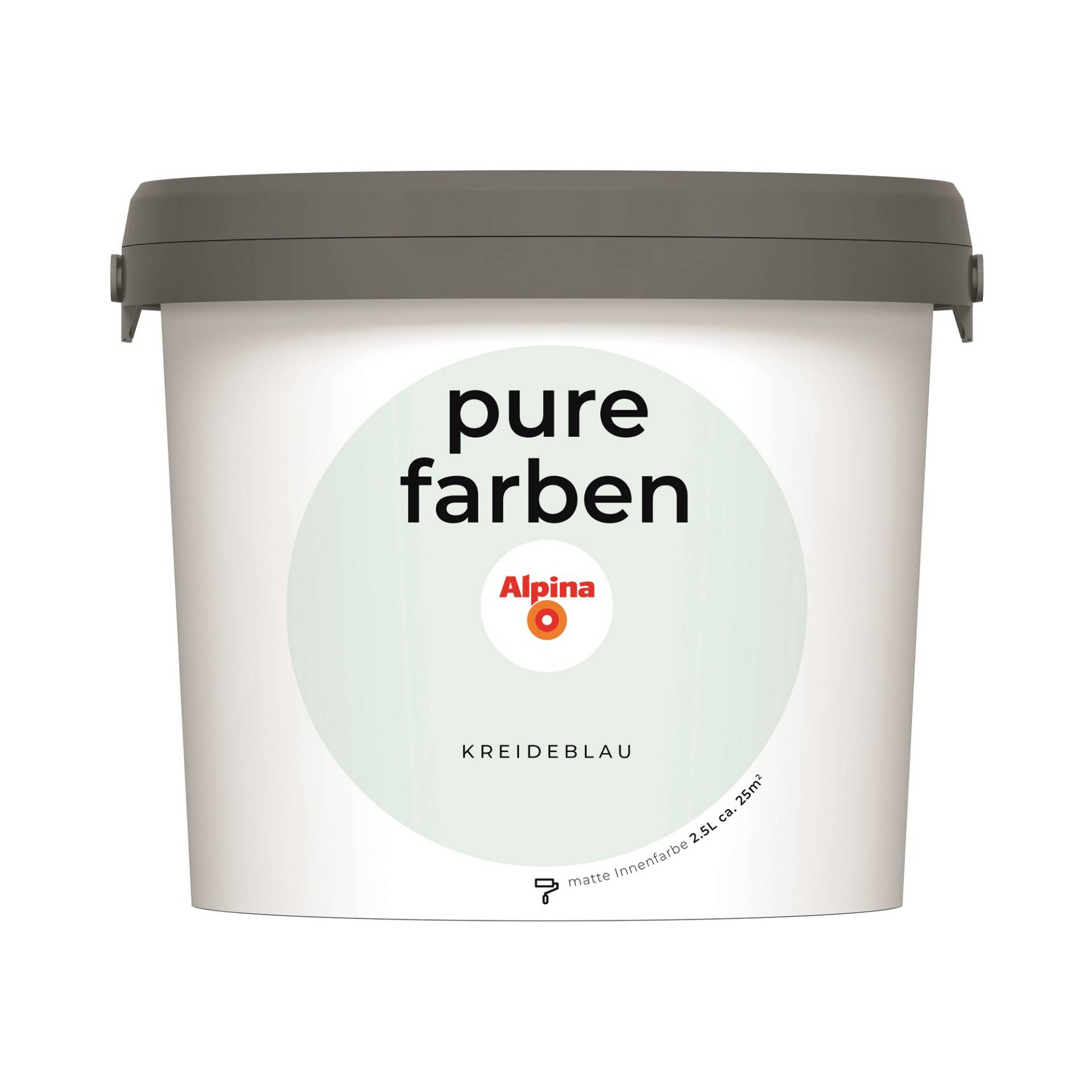 Alpina Wandfarbe 'pure farben' kreideblau matt 2,5 l Alpina Wandfarbe 'pure farben' kreideblau matt 2,5 l von Alpina