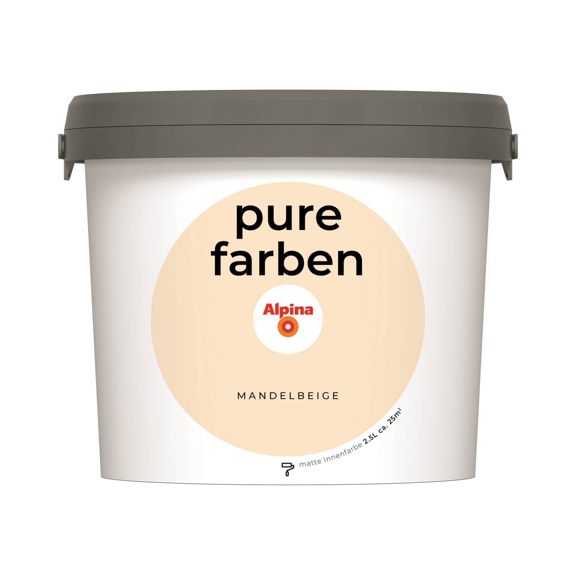 Alpina Wandfarbe 'pure farben' mandelbeige matt 2,5 l Alpina Wandfarbe 'pure farben' mandelbeige matt 2,5 l von Alpina