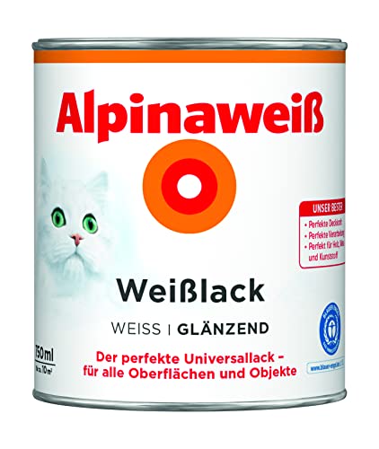 Alpinaweiß Weißlack 750ml glänzend von Alpina