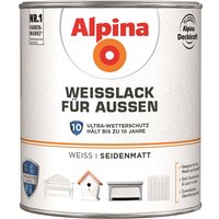 Weisslack für Außen seidenmatt 0,75 Ltr. - Alpina von Alpina