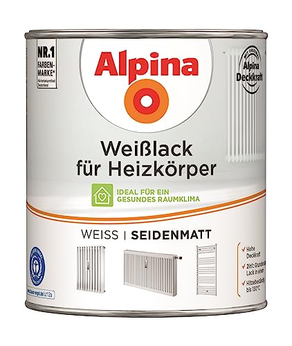 Alpina Weißlack für Heizkörper 750ml seidenmatt von Alpina