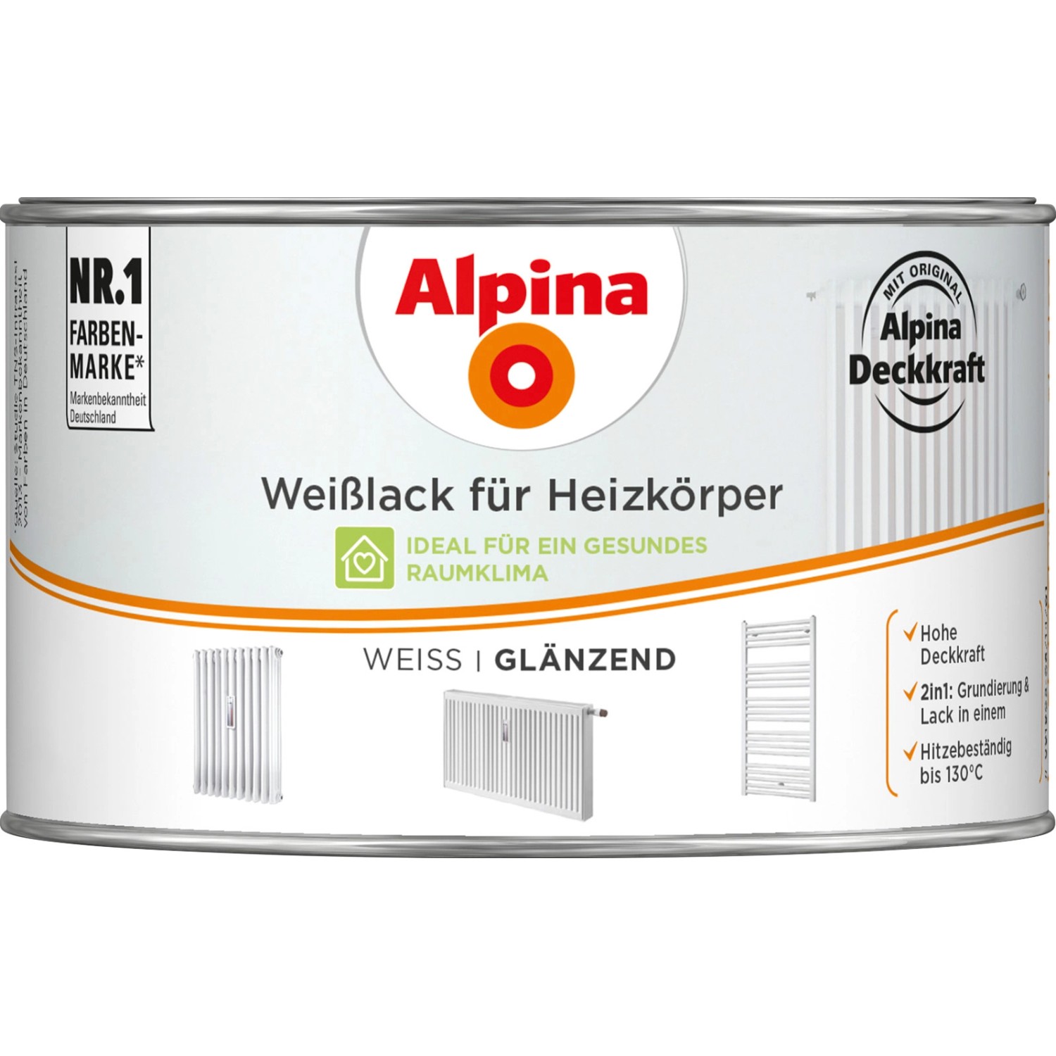 Alpina Weißlack für Heizkörper glänzend 300 ml von Alpina