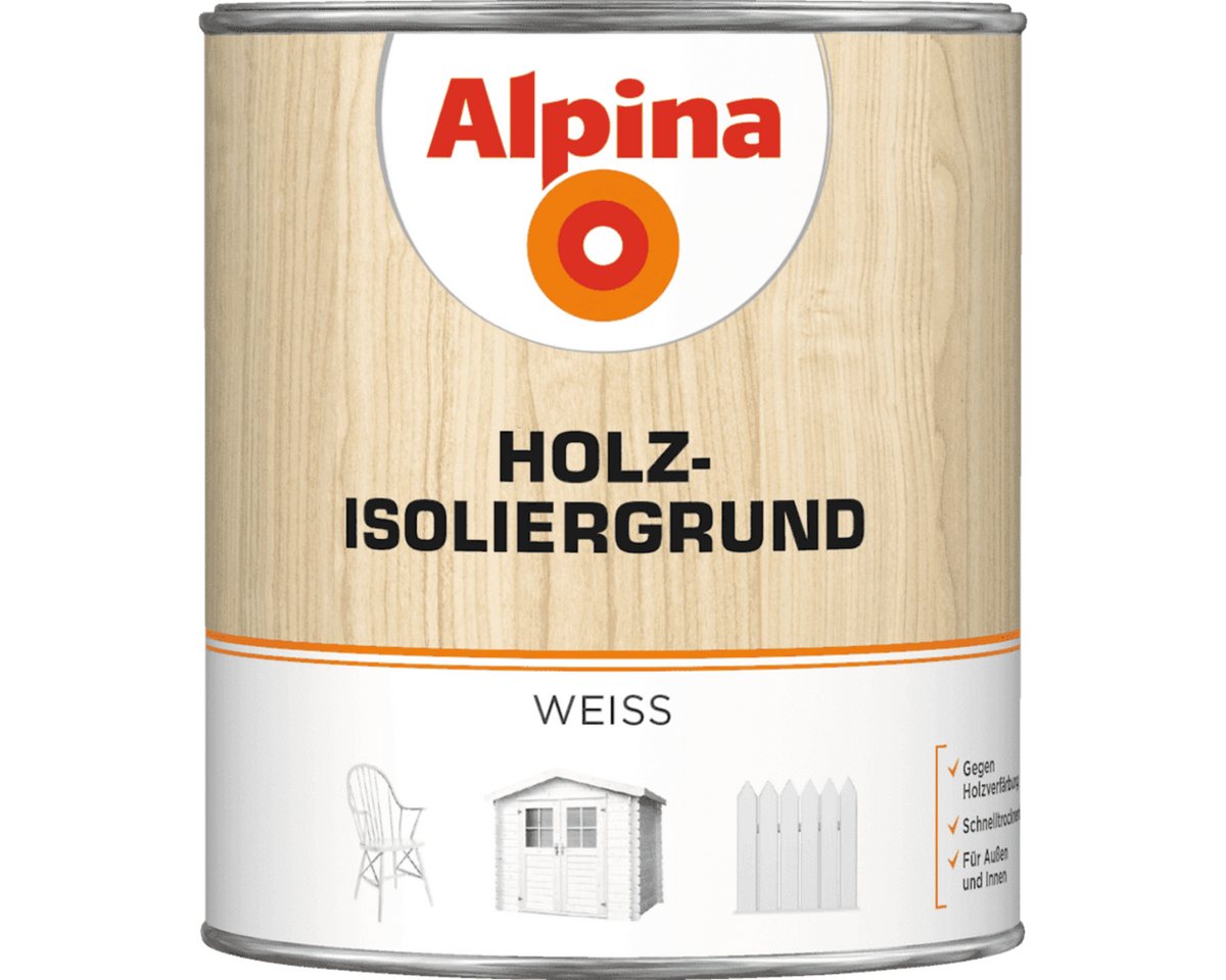 Alpina Wetterschutzfarbe Universalschutz Grau 2,5l von Alpina