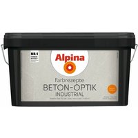 Alpina - Innenfarbe Beton Optik Set 4,1 l hellgrau Effektfarbe Wandfarbe von Alpina