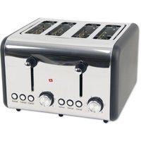 Alpina - Toaster, 1500 w, 4 Scheibentoaster, silber von Alpina