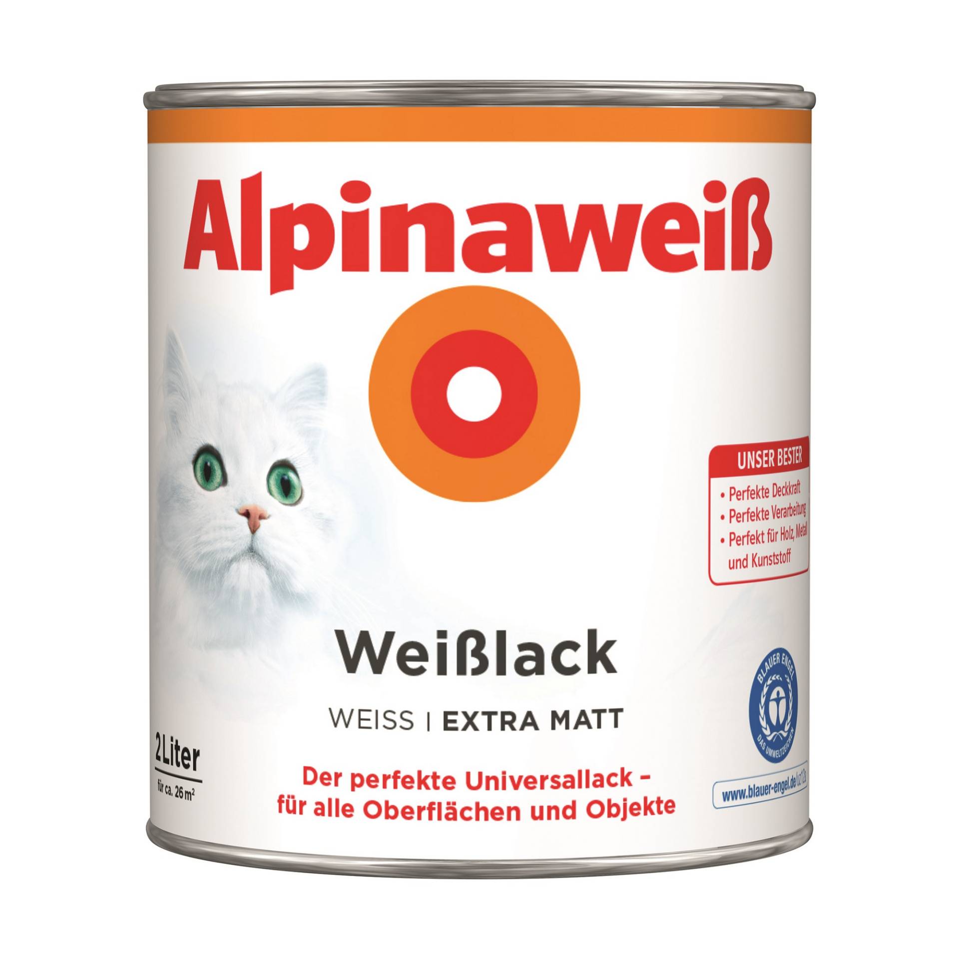 Weißlack 'Alpinaweiß' extramatt 2 l Weißlack 'Alpinaweiß' extramatt 2 l von Alpina
