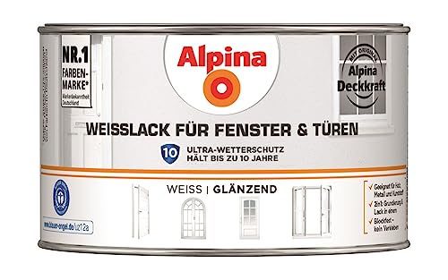 Alpina Weißlack für Fenster & Türen 300ml glänzend von Alpina