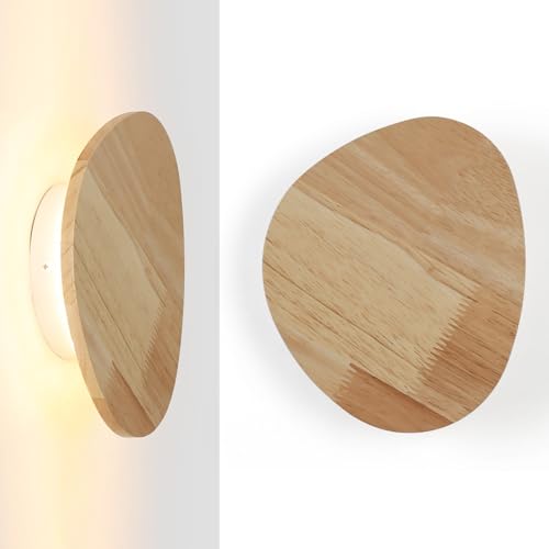 Alpinaluz Innenwandleuchte aus Naturholz "Trina" 12 W – warmes indirektes Licht 2700 K – organisches Design mit Rückbeleuchtung – moderner minimalistischer Stil – IP20 Alpinaluz Innenwandleuchte aus Naturholz "Trina" 12 W – warmes indirektes Licht 2700 K – organisches Design mit Rückbeleuchtung – moderner minimalistischer Stil – IP20 von Alpinaluz