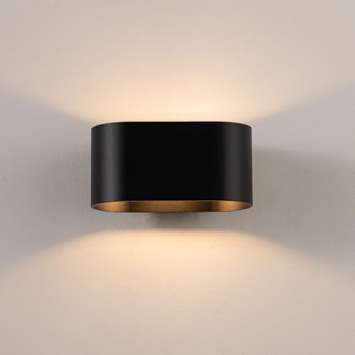 Alpinaluz Wandleuchte Lampe aus Aluminium, schwarz, mit G9-Lampenfassung, modernes und elegantes Design mit LED-Licht, ideal für Wohnzimmer, Esszimmer und Schlafzimmer von Alpinaluz