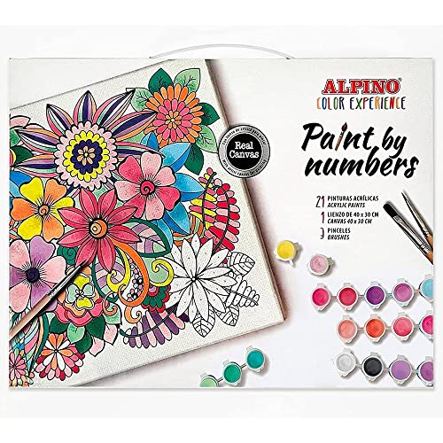 Alpino Color Experience Paint by Numbers | Malen nach Zahlen für Erwachsene und Kinder | Komplettset zum Malen nach Punkten | Malen nach Zahlen mit Bild, Pinsel und Farben von Alpino
