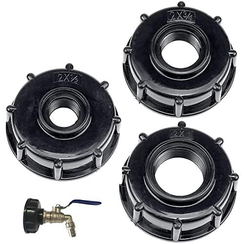 3 Stück messen 1"/3/4"/1/2" ZollIBC Tankdeckel Zubehör Set - Entlüftung, Feingewinde, Storz Adapter & mehr - für IBC Container, Kunststoff-Tankanschlüsse & Auslaufhähne.Passend für 1000L Wassertank. 3 Stück messen 1"/3/4"/1/2" ZollIBC Tankdeckel Zubehör Set - Entlüftung, Feingewinde, Storz Adapter & mehr - für IBC Container, Kunststoff-Tankanschlüsse & Auslaufhähne.Passend für 1000L Wassertank. von Alppihym