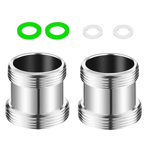 Alppihym Wasserhahn Adapter M22 auf M24 - Gewindeadapter für Außengewinde M22 und M24, ideal für Luftsprudler und Waschbecken von Alppihym