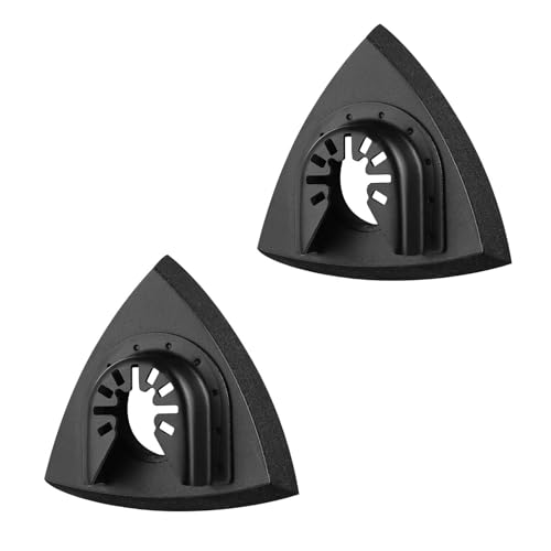 Alppihym 4 Stück Delta-Schleifer Multitool Schleifplatte 80 mm - Optimales Zubehör für Fein Multimaster, Bosch, Parkside, Ryobi, Worx, Workzone und mehr - Multifunktionswerkzeug Schleifpapier (4) von Alppihym