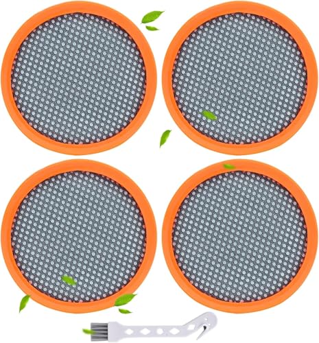 Alrens 4 Stück FC8009/FC8081 Filter Ersatz für Philips Akkusauger SpeedPro & SpeedPro Aqua, Staubsaugerfilter für Philips FC6723 FC6724 FC6725 FC6726 FC6727 FC6728 FC6729 Staubsauger mit Bürste von Alrens
