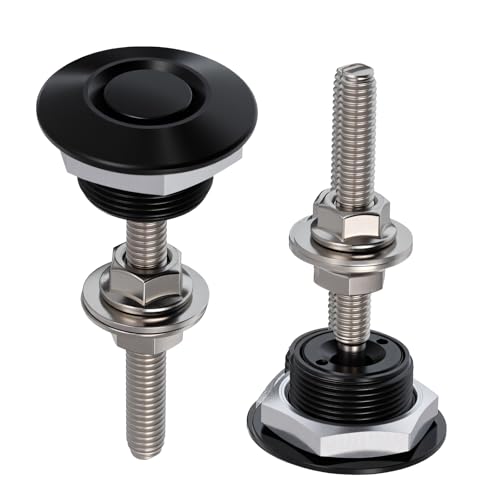 2 Stück Bonnet Lock Clip, Haubenschloss, Motorhauben Verschluss, Schnellverschluss Motorhaube, Motorhaubenschloss, Bumper Quick Release Hood Pins von Alrhso