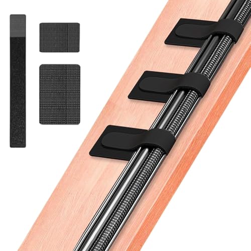 Alriedy 41 PCS Kabelmanagement Unter Dem Schreibtisch, Kabelhalter Selbstklebend, &Haltert 15 &Kabel Ultra-Haftung, Verstellbarer Langer Kabelbinder, Wiederverwendbarer Kabelclip-Versteck von Alriedy