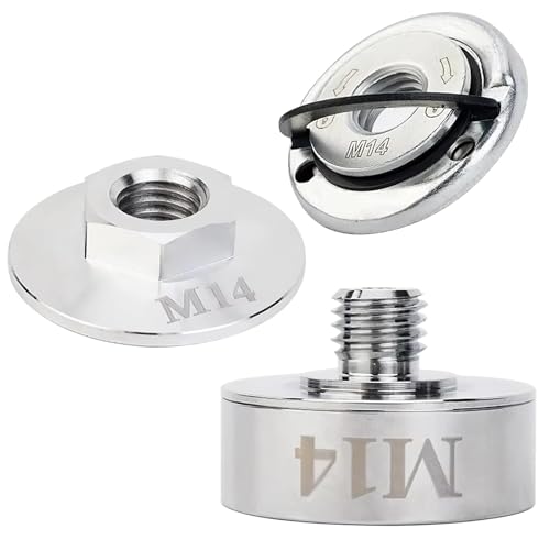 Alriedy X Lock Adapter Set, Schnellspannmutter M14 Aus Rostfreiem Stahl 304 – Professionelles Zubehör Für Winkelschleifer, Robust Und Langlebig Mit Hoher Härte. von Alriedy