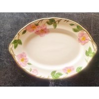 Vintage 90 Es Franciscan Desert Rose 14 "Oval Serving Platter, Dinnerware Made in England, Handdekoriert Gekosed Earthenware von AlsRedesign