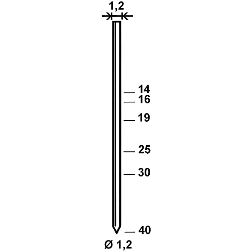 ALSAFIX Stifte GA 25 mm aus Stahldraht verzinkt (5000 St) von Alsafix