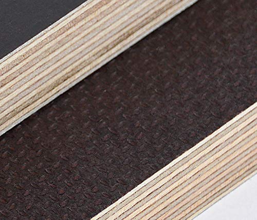 15mm Multiplex Zuschnitt Siebdruckplatten Multiplexplatten Zuschnitte Melaminbeschichtet Birke Bodenplatte Holz Braun Grau (Breite 60 cm, Länge 50 cm) von Alsino