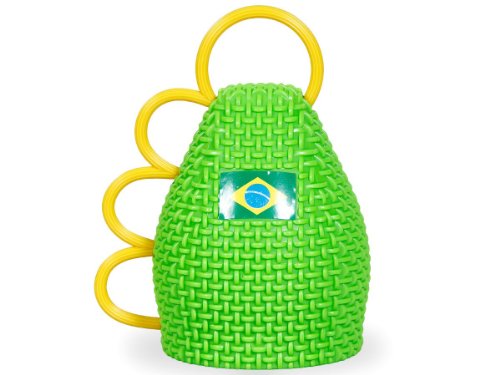 Alsino Caxirola WM 2014 Caxixi Maracas Fanartikel Rumba Rassel Vuvuzela Brasilien, wählen:Cax-BR01 Brasilien von Alsino